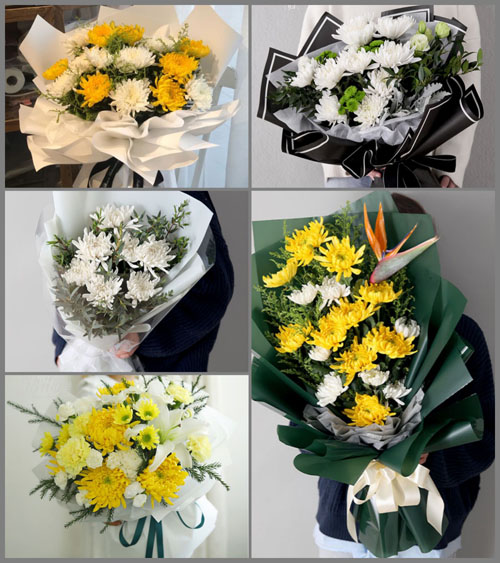 广东江门市台山市斗山镇秀墩村白事花束代送